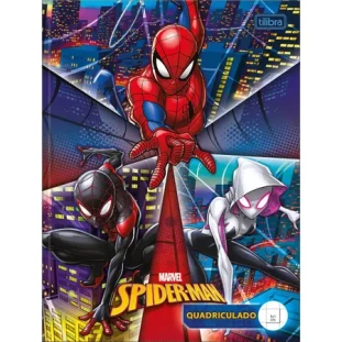 Caderno-Quadriculado-Spider-Man-10x10-40-Folhas-Brochura