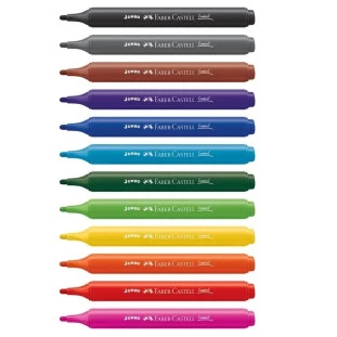 Caneta-Faber-Castell-Hidrografica-Jumbo-Triang-12-Cores
