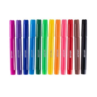 Caneta-Hidrografica-LeoLeo-12-Cores-Big/Jumbo