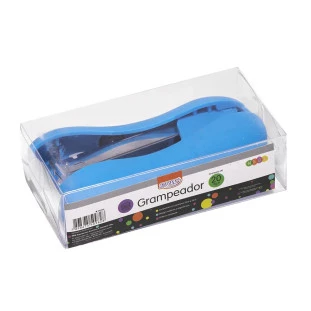 Grampeador-Emborrachado-Azul-13,3cm-20/Folhas
