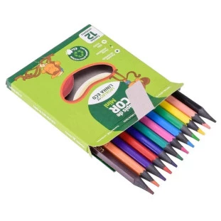 Lapis-de-Cor-12-Cores-Leo&Leo-Meio-Resina-Sextavado-Flex-Ecologico-