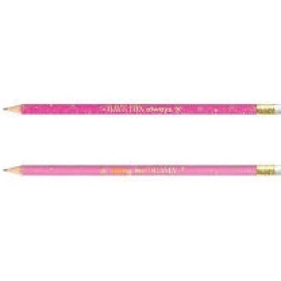 Lapis-Preto-Com-Borracha-N2-Glitter-Rosa-