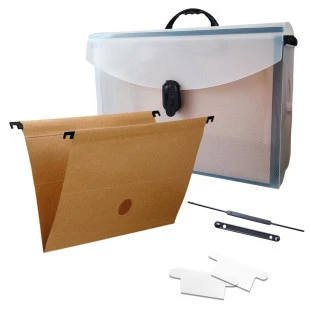 Maleta-Plastica-Cristal-C/Pastas-Suspensa-Kraft