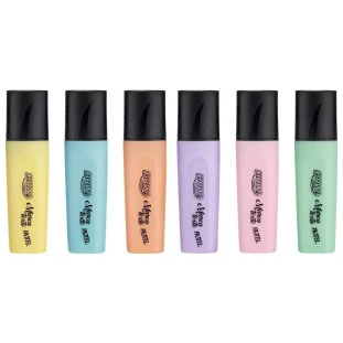 Marca-Texto-Pastel-Com-6-Cores-Brw