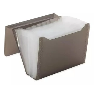 Pasta-Sanfonada-Plastica-Duplicata-C/12-Divisorias-Fume-Acp