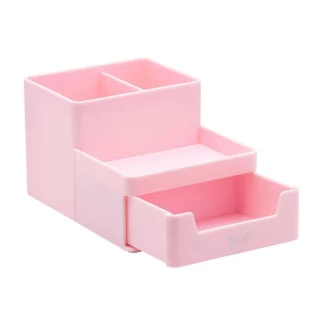 Oganizador-de-Mesa-com-Gaveta-Rosa-Pastel