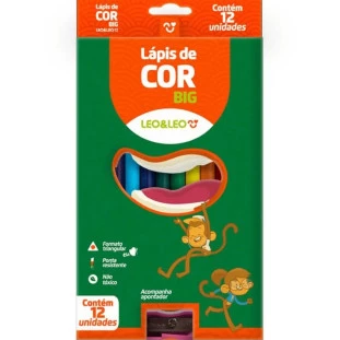 Lapis-de-Cor-Leo&Leo-12-Cores-Jumbo