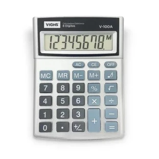 Calculadora-De-Mesa-Vighs-V-100a-Com-8-Digitos