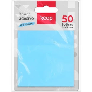 Bloco-Adesivo-Azul-Pastel-Transparente-Pet-Keep-75mmx75mm-C/50-Fls