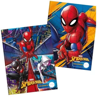 Caderno-Caligrafia-40-Folhas-Spider-Man