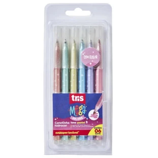 Caneta-Hidrocor-Pastel--com-Glitter-com-6-Unidades