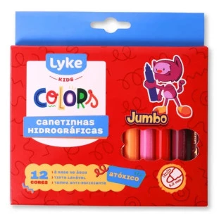 Canetinha-Hidrografica-Jumbo-Lyke-C/25-Cores
