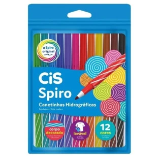 Canetinha-Hidrografica-Spiro-Cis-C/12-Cores