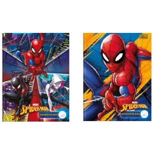 Caderno-Quadriculado-Spider-Man-10x10-40-Folhas-Brochura
