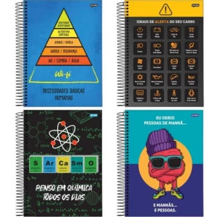 Caderno-Universitario-15-Materias-240-folhas-Insano-