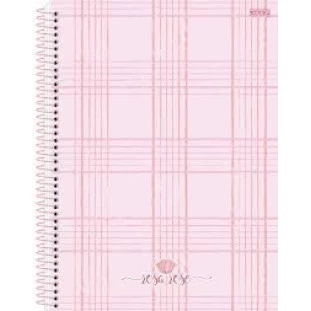 Caderno-Universitario-15-Materias-240-folhas-Rosa-Rose