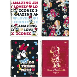 Caderno-Universitario-1-Materia-Minnie-Core-80fls