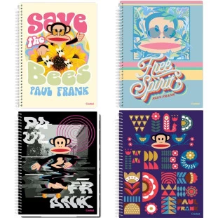 Caderno-Universitario-1-Materia-Paul-Frank-80-Folhas