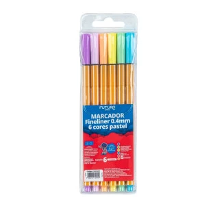 Marcador-Fineliner-0.4-Milimetros-Com-6-Cores-Pastel
