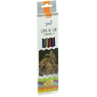 Lapis-de-Cor-BRW-6-Cores-Metalizados-Sextavado