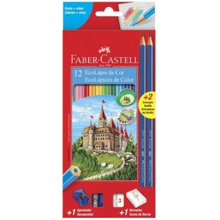 Lapis-de-Cor-Faber-12-Cores-Com-2-Lapis-Preto-mais-1-Apontador-mais-1-Borracha