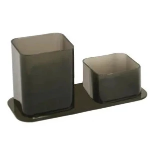 Porta-Caneta/Clips-Duplo-Fume