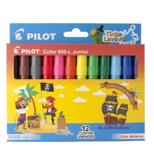 Caneta-Hidrografica-850-Junior-12-Cores
