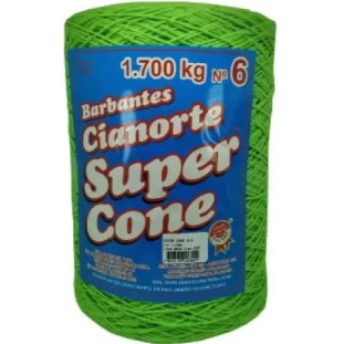 Barbante-Cianorte-Super-Cone-N.6-Limao