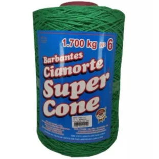 Barbante-Cianorte-Super-Cone-N.6-Verde-Bandeira