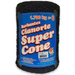 Barbante-super-Cone-Preto-N.6