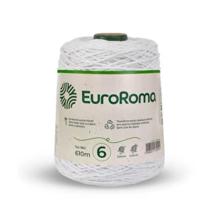 Euroroma-Barbante-4/6-610M-600G-Branco