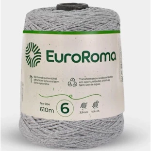 Euroroma-Barbante-4/6-610M-600G-Cinza-