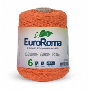 Euroroma-Barbante-4/6-610M-600G-Laranja-