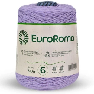 Euroroma-Barbante-4/6-610M-600G-Lilas-Claro