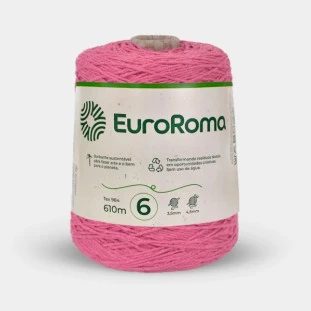 Euroroma-Barbante-4/6-610M-600G-Rosa-