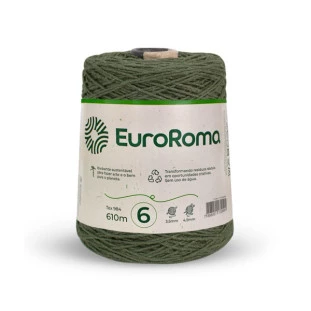 Euroroma-Barbante-4/6-610M-600G-Verde-Militar-