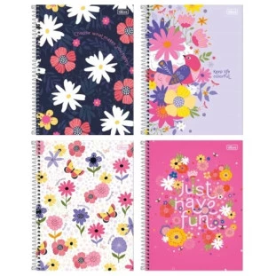 Caderno-Universitario-10-Materias-Charme-160-Fls