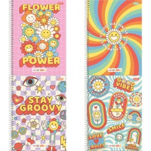 Caderno-Universitario-10-Materias-Joyful-Mind-160-Fls
