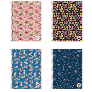 Caderno-Universitario-10-Materias-Pepper-160-Fls