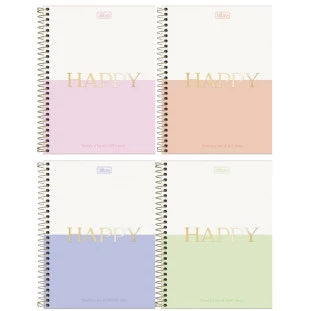 Caderno-Universitario-1-Materia-Happy-Mind-80-Fls