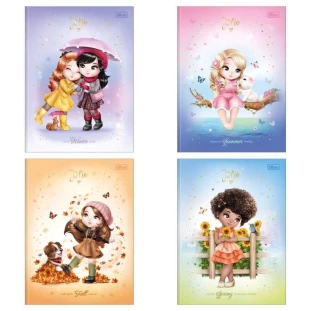 Caderno-Brochura-Quadriculado-1x1-40-Folhas-Jolie-