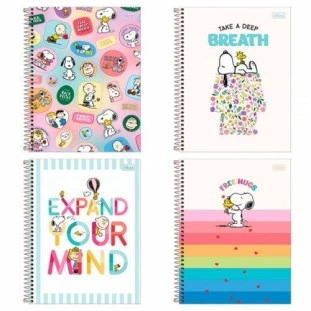 Caderno-Colegial-10-Materias-Snoopy-160fls