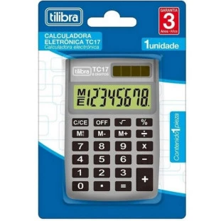 Calculadora-bolso-tilibra-TC17-cinza