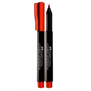 Caneta-Retroprojetor-Faber-1.0-Vermelha