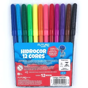 Caneta-Hidrografica-12-Cores-Lavavel