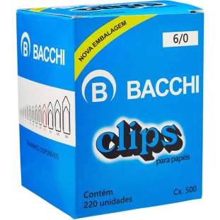Clips-6/0-Bacchi-C/220-UN-500G