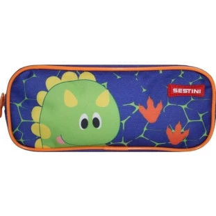 Estojo-Com-2-Compartimentos-Kids-Dino-Azul-