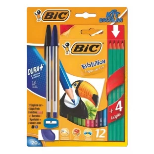 Kit-Escolar-Bic-20-Unidades-C/4-Lapis-de-escrever