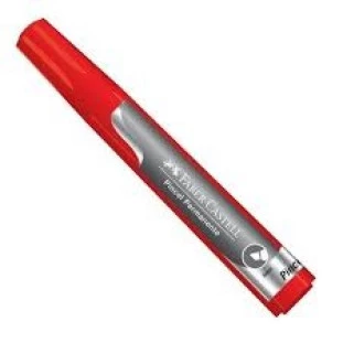 Pincel-Marcador-Permanente-Vermelho-Faber-Castell-Ponta-5-Milimetros