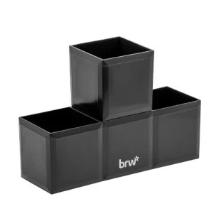 Organizador-Plastico-De-Mesa-Tetris-Preto